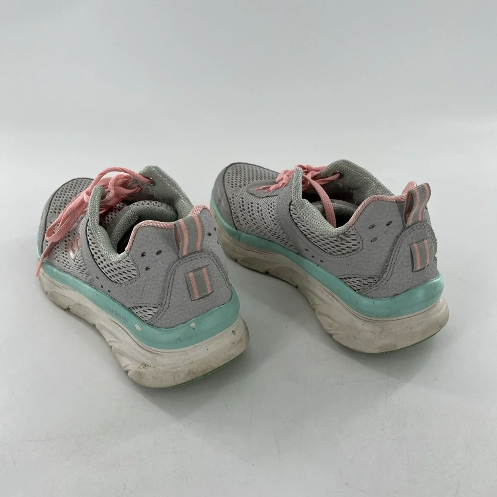 Womens Skechers Walk‎ D'Lux Walkers 8.5 Infinite Motion Gray Pink Green